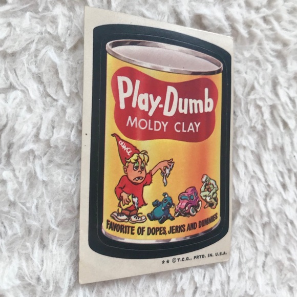 Wacky Pack Vintage Play-Dumb Collector Sticker - Picture 2 of 6